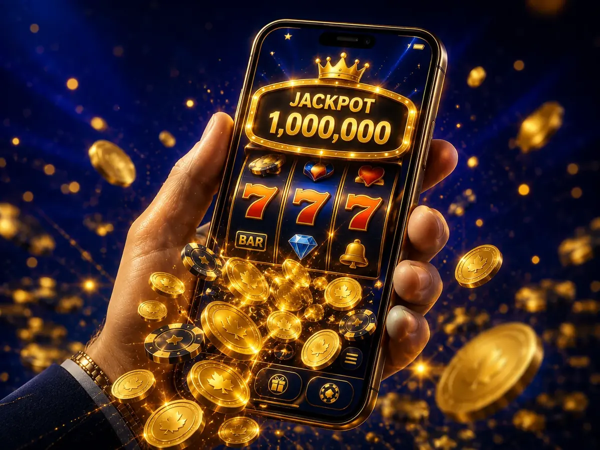 Smartphone showing Zula Casino Canada mobile app with jackpot indicator