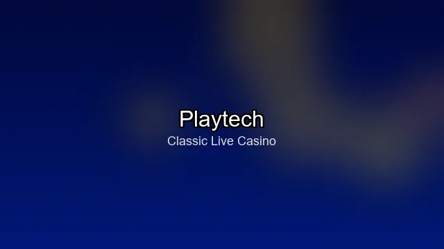 Playtech live blackjack table with professional dealer in studio setting
